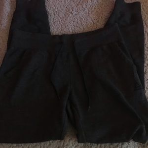 Super dark gray/black Reebok joggers